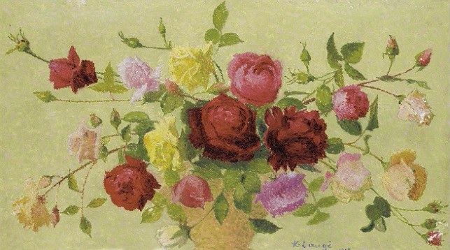   (Bouquet De Roses). 1918 (643x358, 285Kb)