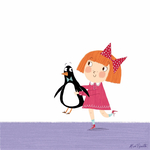  little girl and penguin (700x700, 186Kb)
