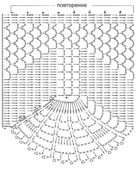 Платье крючок ткань схема