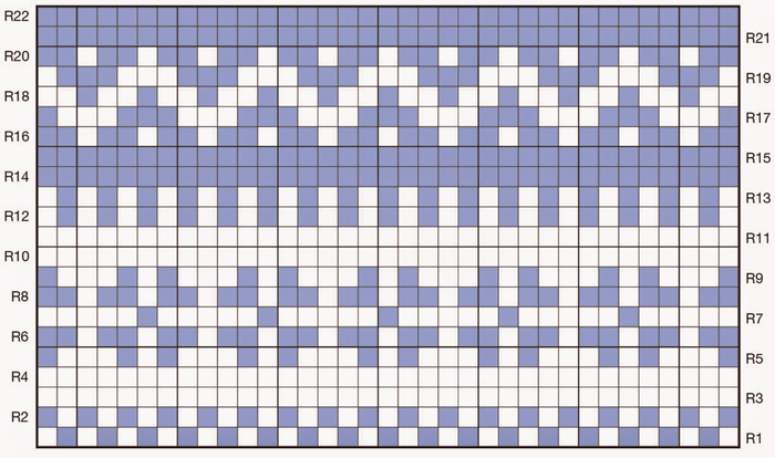 Норвежские жаккардовые узоры спицами - схемы 3 (700x414, 283Kb)
