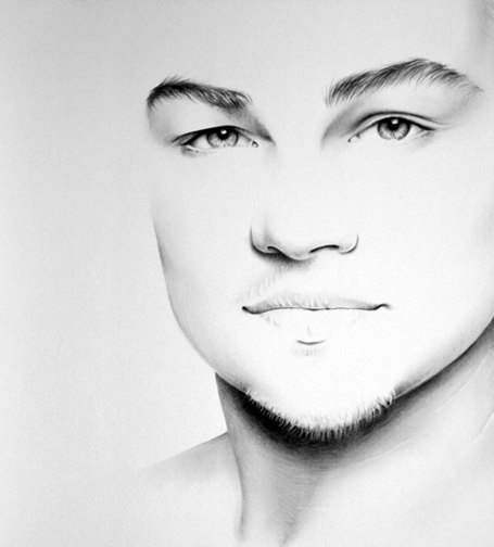 Leonardo Di Caprio Pencil Zeichnung (455x504, 71Kb)