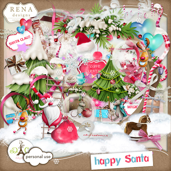 Happy Santa by Rena (600x600, 219Kb)