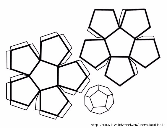Как нарисовать додекаэдр поэтапно