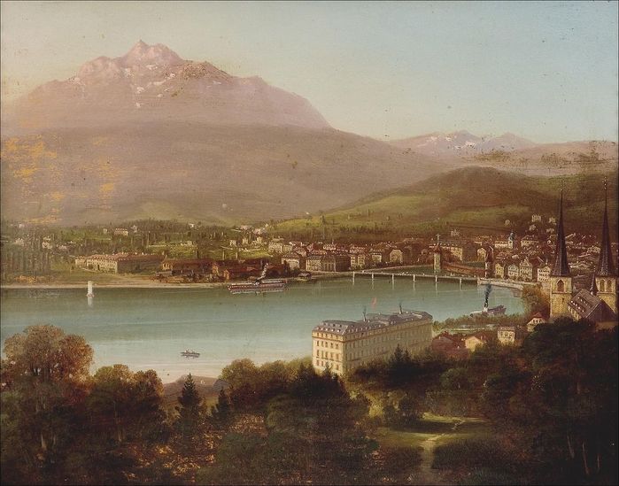 Hubert_Sattler_-_Blick_über_Luzern (700x549, 65Kb)