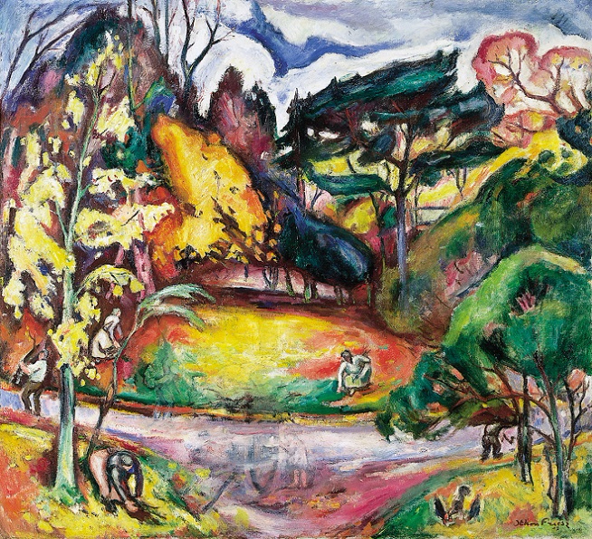 Paysage  lautomne, La Cte de Grce, 1906 (654x595, 730Kb)