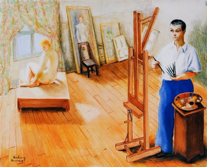 Moïse Kisling (1891-1953) - Painter and Model (700x565, 461Kb)