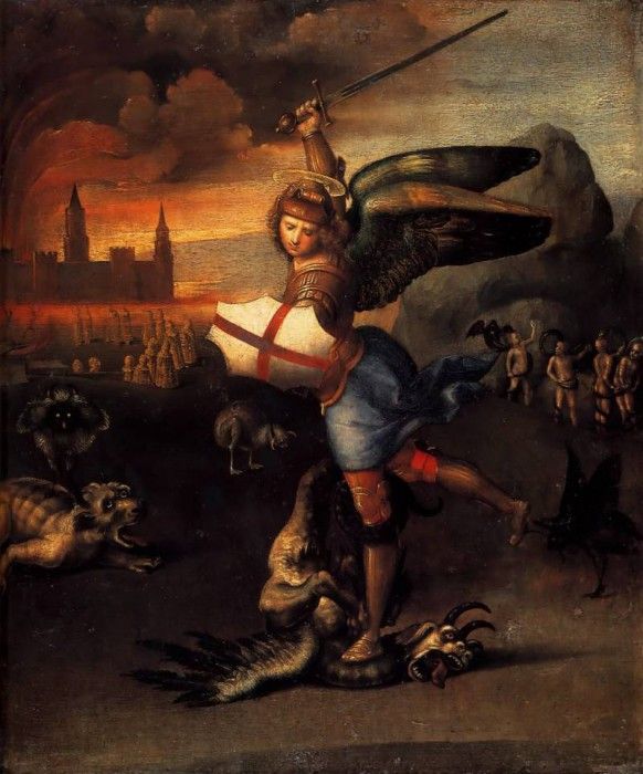 . Saint Michael and the Dragon (582x700, 67Kb)