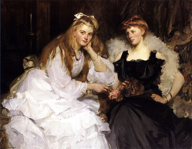 Lorna and Dorothy Bell, Daughters of W. Heward Bell, Esq. (654x507, 362Kb)
