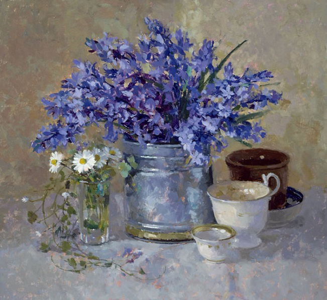 Still Life with Bluebells (651x597, 392Kb)