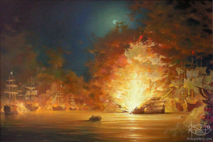 125452975_wwwArtsGallerypro_Dmitriew_George_The_Chesmeskiy_Battle_medium_221389 (700x468, 201Kb)