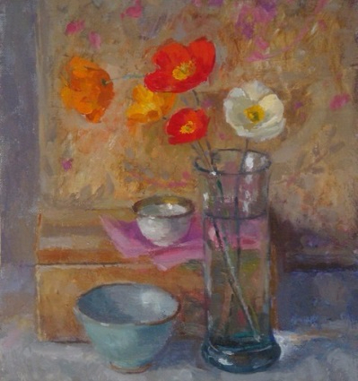 + Poppies and Two Bowls (399x425, 163Kb)