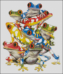  Colorfull Frogs (593x700, 629Kb)