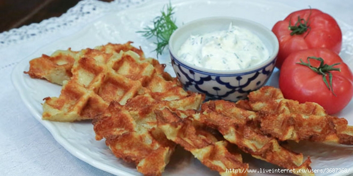 Картофельные вафли с сыром (700x350, 179Kb)