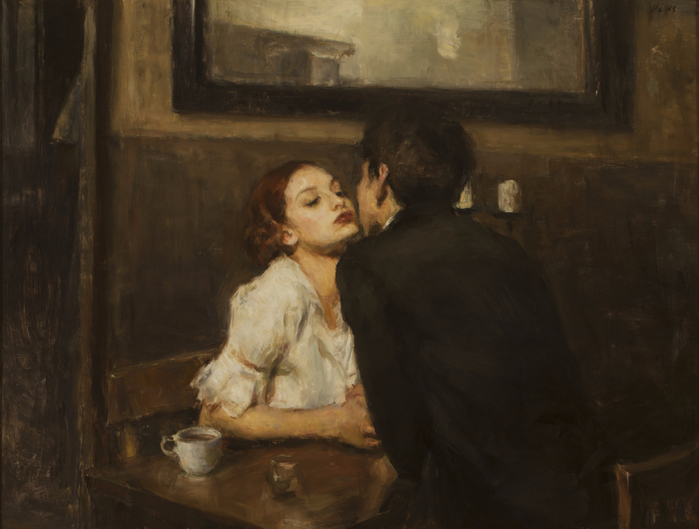 Ron Hicks Cafe Kiss (700x529, 333Kb)