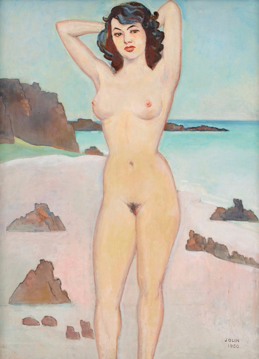    (Model in the beach scenery). 1950 (505x700, 327Kb)