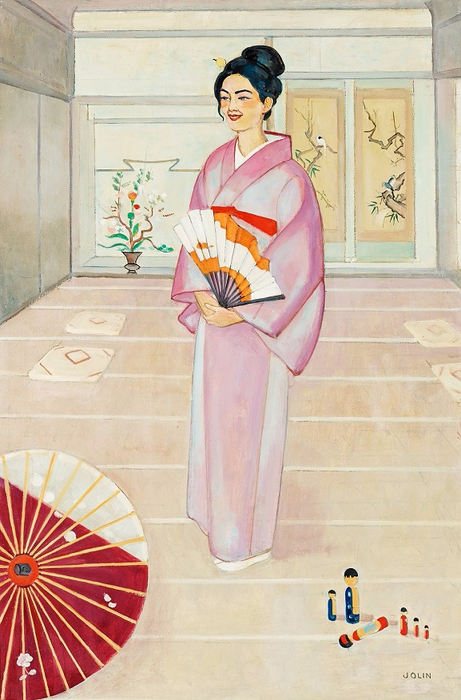     (Asian women wearing kimono). (461x700, 364Kb)