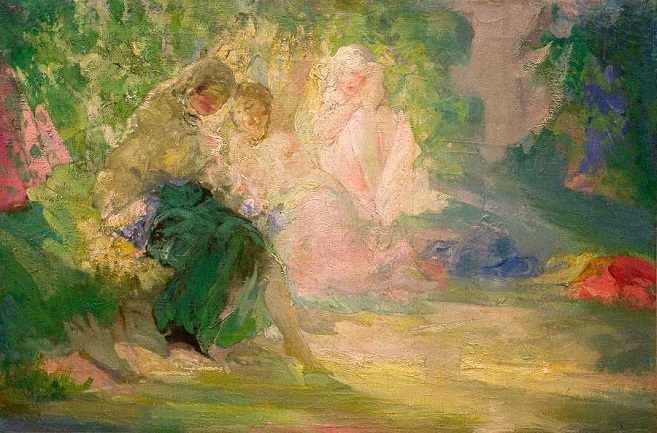  (La conversation).  1925 (657x433, 367Kb)