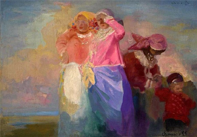     (Trois jeunes filles avec garon). (657x455, 272Kb)