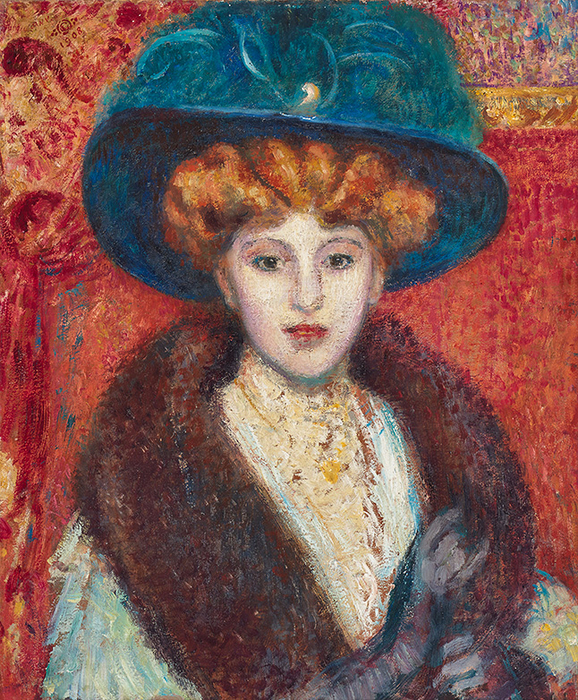 Vrouw met blauwe hoed. 1908. Meisje_met_blauwe_hoed_od (578x700, 755Kb)
