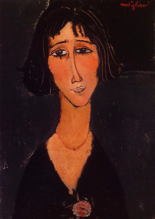 Young Girl Wearing a Rose, 1916 (497x700, 292Kb)