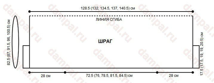 Шраг крючком одним полотном схемы и описание