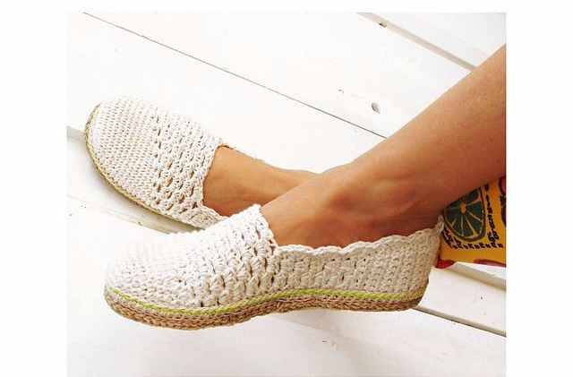 Авторские пинетки от Ольги Варламовой Crocheted sandals