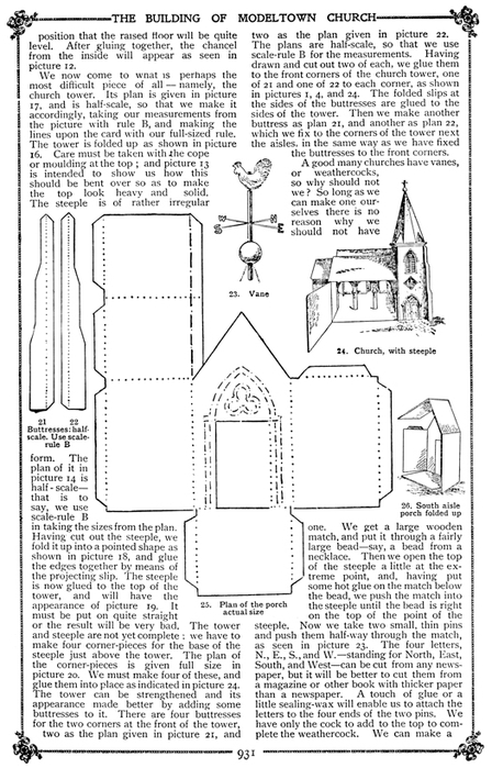 Paper-Model-Church-#4-Black-and-White-96px-Plush-Possum-Studio (448x700, 210Kb)