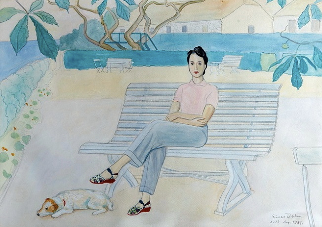 P parkbnken i Arild, 1939 (652x460, 324Kb)