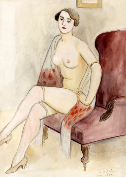 2 Model In Armchair. Modell i ftlj, 1927 (423x594, 195Kb)