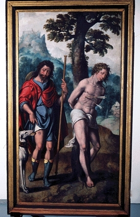 13 Ян ван Хемессен  Святые Рох и Себастьян (274x425, 161Kb)