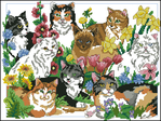  Dimensions 00260 - Garden Cats (534x402, 437Kb)