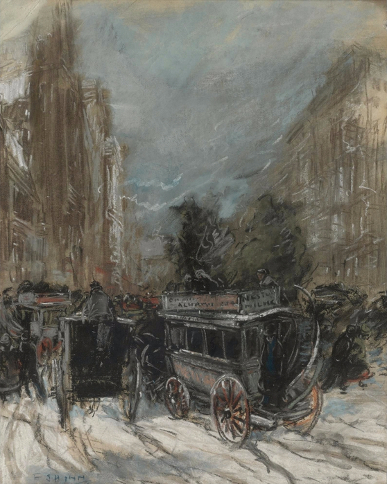 Everett Shinn Fifth Avenue, 1899 (558x700, 420Kb)
