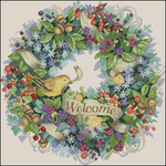  Dimensions 35028 - Berry Wreath Welcome () (600x600, 654Kb)