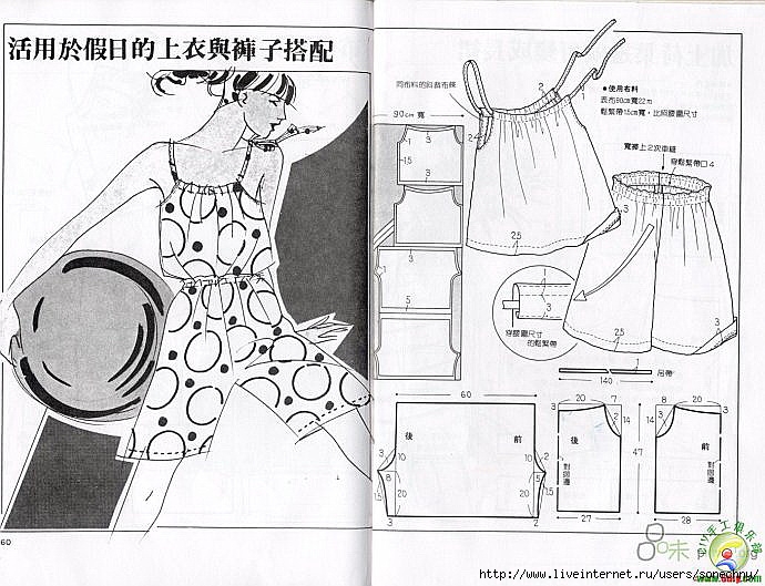 Сарафан технический рисунок