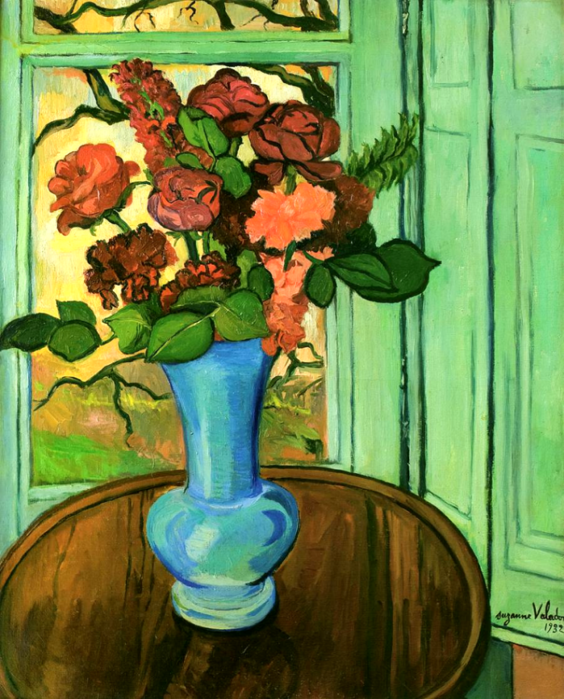 Bouquet de fleurs sur une table, 1932 (564x700, 742Kb)
