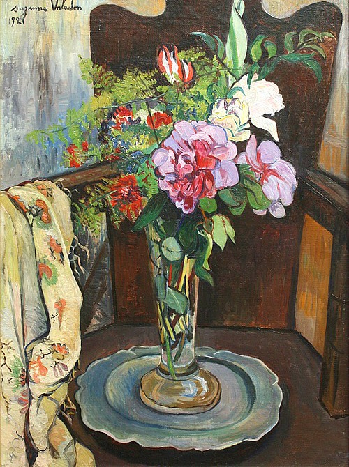 Vase of Flowers on a Tin Plate. 1928 (500x670, 524Kb)