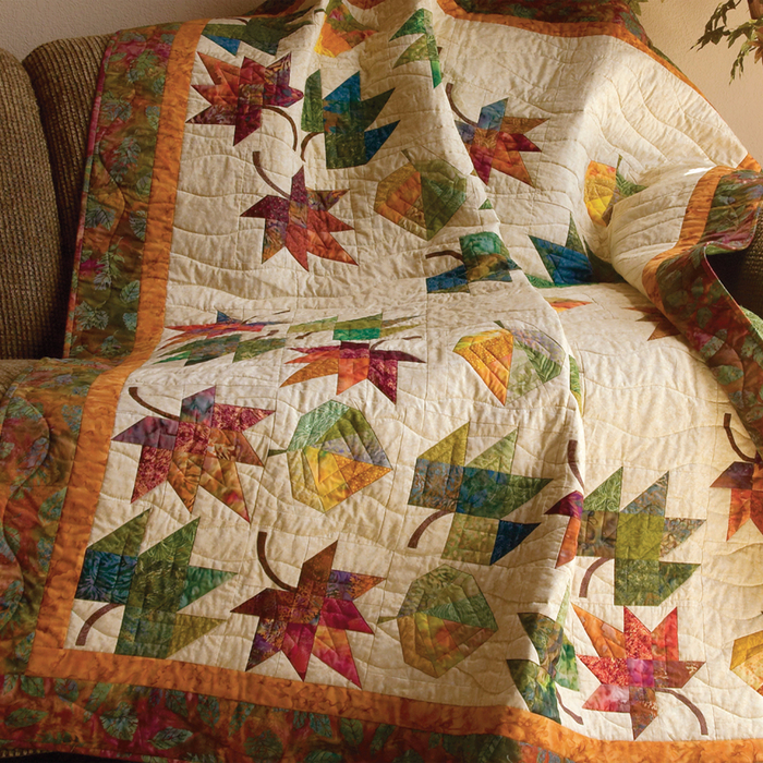 Falling-Leaves-quilt by Quiltmaker, see fp for aspen leaves (700x700, 759Kb)