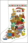  Dimensions 00108 - Yuletide bears - Teddy with santa stocking (438x672, 318Kb)