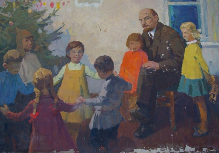 Ленин и дети картина