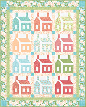 26 letter schoolhouses quilt, Connecting Threads (283x353, 137Kb)