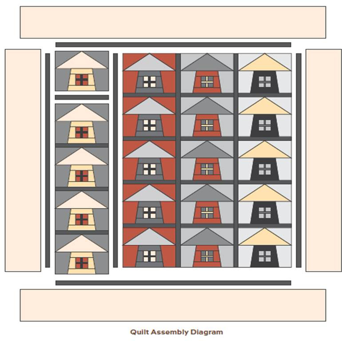 Kyoto Garden Quilt - layout, Lori Mason, Andover Fabrics (700x697, 245Kb)