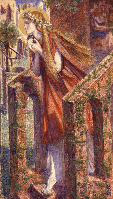 1857_Мария Магдалина уходит с пира (Mary Magdalene leaving the house feasting)_35.6 х 20.6_бумага, акварель_Лондон, музей Тейт (399x700, 433Kb)