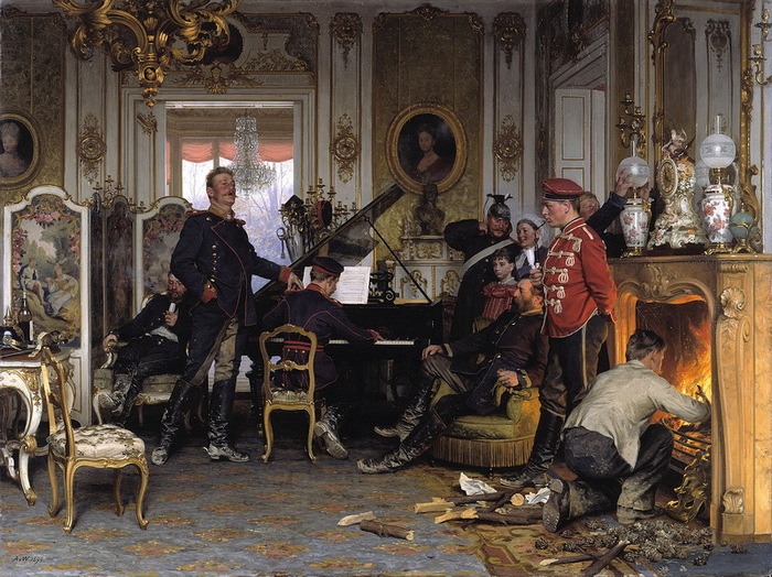   - Im Etappenquartier vor Paris (A Billet Outside Paris; 1894) (700x524, 187Kb)