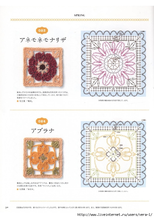 Flower Motif of Crochet 16_30 (494x700, 244Kb)