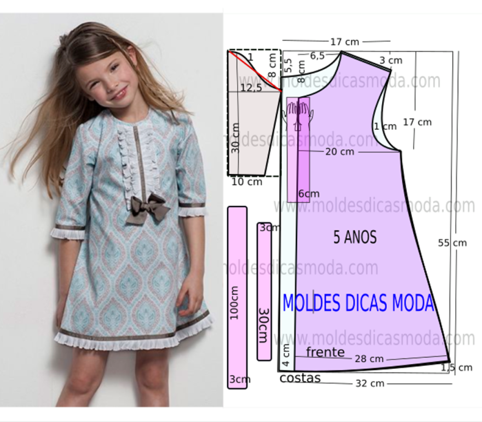 Как пошить платье для девочек