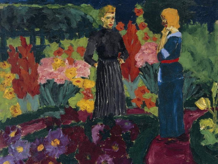 1915 Two Womean in the Garden (700x525, 158Kb)