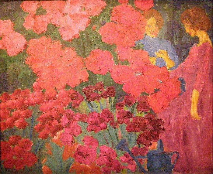 1915-1916 Women in a Flower Garden, (DeBeer).  ,  3 (700x573, 108Kb)