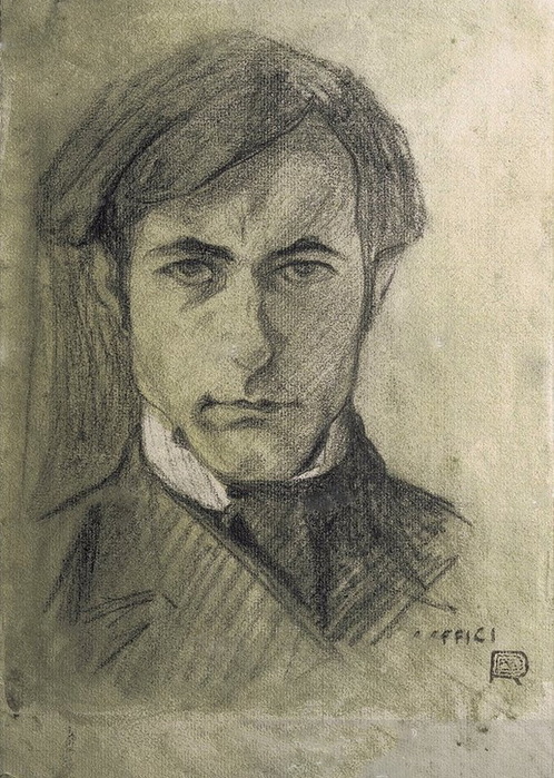 1901 Self-portrait (Autoritratto), by Ardengo Soffici, -  (498x700, 178Kb)