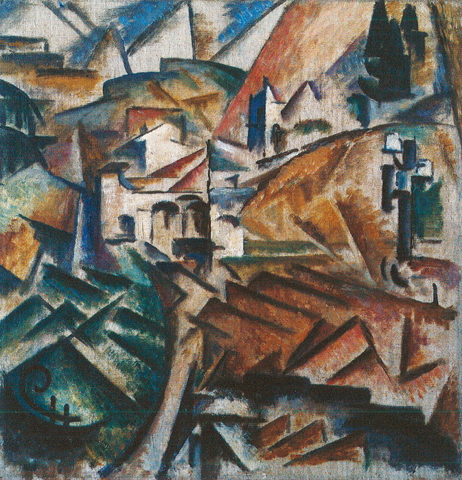 1912-1913 Sintesi di un paesaggio autunnale. , . 45,5 x 43 cm; Prato, Farsetti Arte. (673x700, 307Kb)