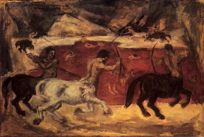 1932 Inferno, Canto XII. , . 86 x 127 cm.   (700x471, 113Kb)
